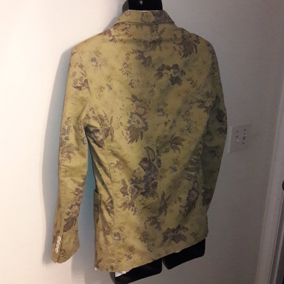 ESTIVANELI Botanical Print Euro Style Blazer, 40L - Picture 5 of 8